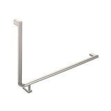 Fienza Care Rail 90 Right Hand 835x573x32mm (3Pts) Gst Exempt Brushed Nickel FC8357RBN-C