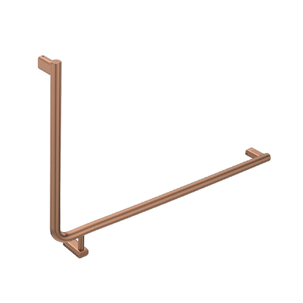 Fienza Care Rail 90 Right Hand 835x573x32mm (3Pts) Gst Exempt Brushed Copper FC8357RCO-C