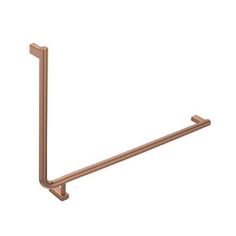 Fienza Care Rail 90 Right Hand 835x573x32mm (3Pts) Gst Exempt Brushed Copper FC8357RCO-C