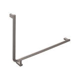 Fienza Care Rail 90 Right Hand 835x573x32mm (3Pts) Gst Exempt Gunmetal FC8357RGM-C