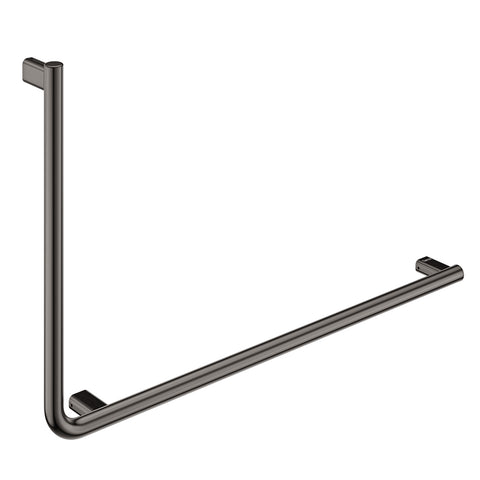 Fienza Care Slimline Right Hand Hand Rail 90º Gunmetal FC8357RGM
