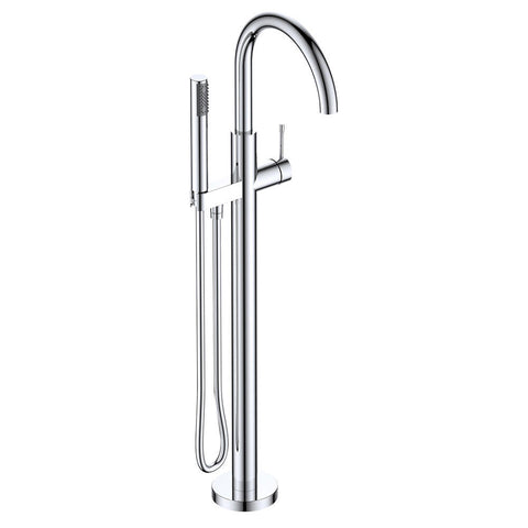 Argent Flow Floor Mounted Bath Filler w/ Handpiece Chrome FM3493801