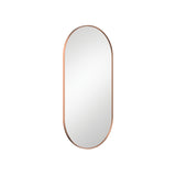 Fienza Empire Pill Shape Framed Mirror 450x900mm Brushed Copper FMP4590CO