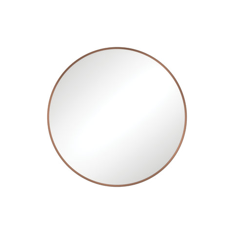 Fienza Reba Round Framed Mirror 600mm Brushed Copper FMR60CO