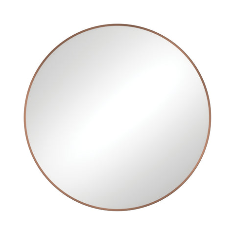 Fienza Reba Round Framed Mirror 800mm Brushed Copper FMR80CO