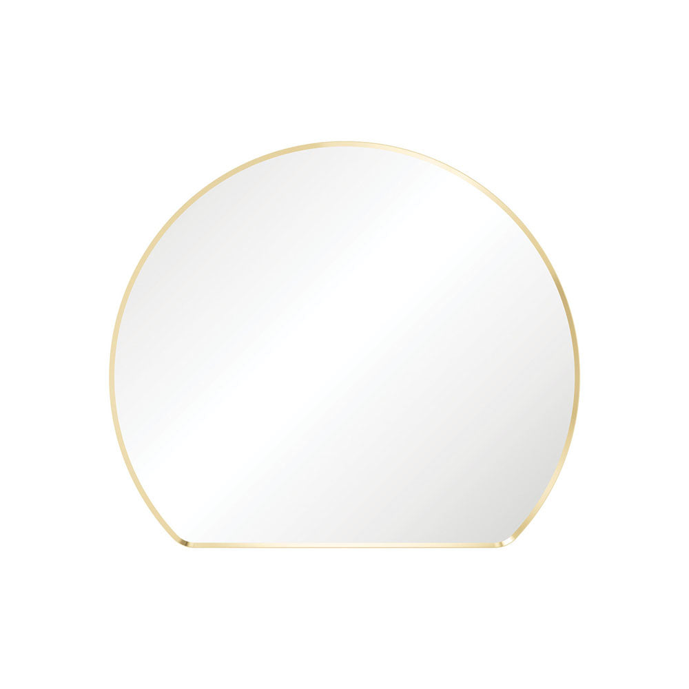Fienza Sunrise Round Framed Mirror 800x690mm Urban Brass FMSR80UB