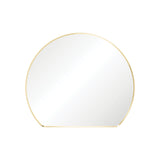 Fienza Sunrise Round Framed Mirror 800x690mm Urban Brass FMSR80UB