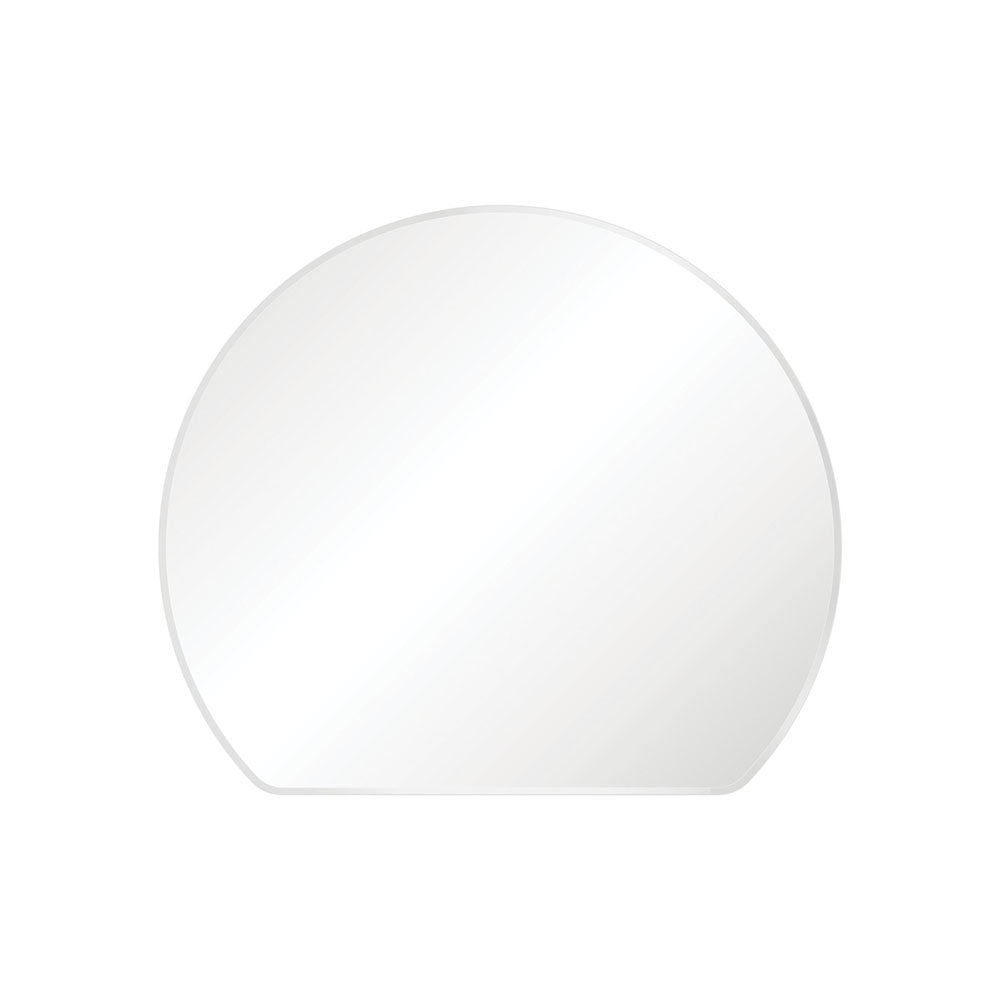 Fienza Sunrise Round Framed Mirror 800x690mm Matte White FMSR80W