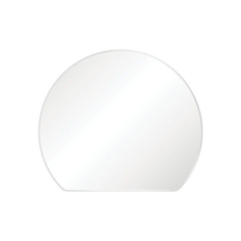 Fienza Sunrise Round Framed Mirror 800x690mm Matte White FMSR80W