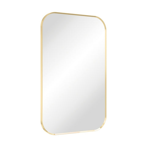 Fienza Tono Soft Square Framed Mirror 500x800mm Urban Brass FMSS5080UB