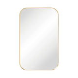 Fienza Tono Soft Square Framed Mirror 500x800mm Urban Brass FMSS5080UB