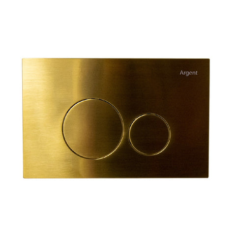 Argent Grace Round Flush Plate (Pneumatic) Brushed Gold FQ5020BG