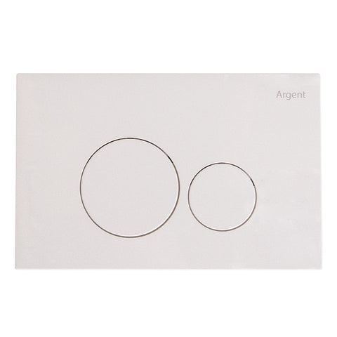 Argent Grace Round Flush Plate (Pneumatic) White FQ5020WH