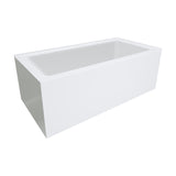 Fienza Sentor Corner Acrylic Bath (Left Hand) w/ Overflow 1500mm Gloss White FR02-1500L-OF