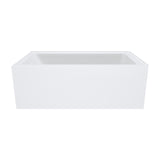 Fienza Sentor Corner Acrylic Bath (Left Hand) w/ Overflow 1500mm Gloss White FR02-1500L-OF
