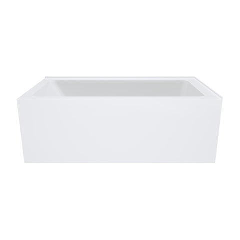 Fienza Sentor Corner Acrylic Bath (Left Hand) w/ Overflow 1500mm Gloss White FR02-1500L-OF