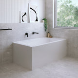 Fienza Sentor Corner Acrylic Bath (Left Hand) w/ Overflow 1500mm Gloss White FR02-1500L-OF