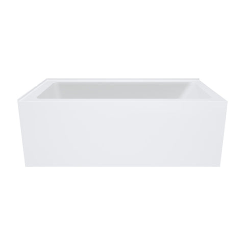Fienza Sentor Corner Acrylic Bath (Right Hand) w/ Overflow 1500mm Gloss White FR02-1500R-OF