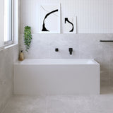 Fienza Sentor Corner Acrylic Bath (Right Hand) w/ Overflow 1500mm Gloss White FR02-1500R-OF