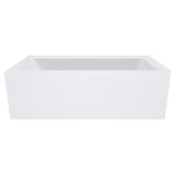 Fienza Sentor Corner Acrylic Bath (Left Hand) w/ Overflow 1650mm Gloss White FR02-1650L-OF