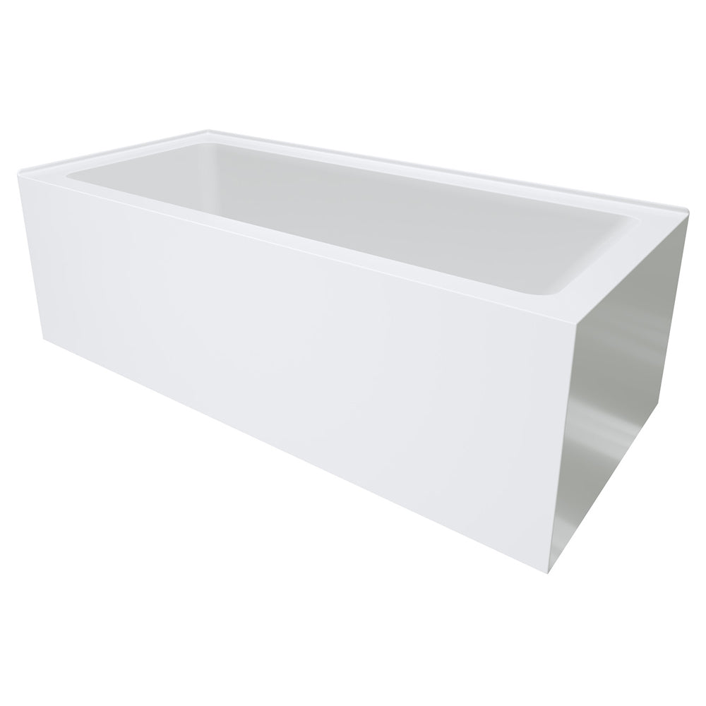 Fienza Sentor Corner Acrylic Bath (Right Hand) w/ Overflow 1650mm Gloss White FR02-1650R-OF
