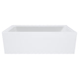 Fienza Sentor Corner Acrylic Bath (Right Hand) w/ Overflow 1650mm Gloss White FR02-1650R-OF