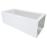 Fienza Sentor Corner Acrylic Bath (Right Hand) w/ Overflow 1650mm Gloss White FR02-1650R-OF