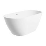 Fienza Koko Freestanding Acrylic Bath w/ Overflow 1500mm Gloss White FR11572GW-OF