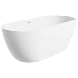 Fienza Koko Freestanding Acrylic Bath w/ Overflow 1680mm Gloss White FR11775GW-OF