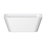 Fienza Delta Back To Wall Bath w/ Overflow 1500mm Gloss White FR13572-1500-OF