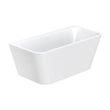 Fienza Delta Back To Wall Bath w/ Overflow 1500mm Gloss White FR13572-1500-OF