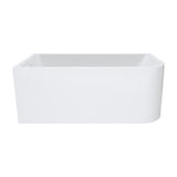 Fienza Hustle Acrylic Bath Right Hand Multi Fit w/ Overflow 1500mm Gloss White FR28-1500R-OF