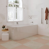 Fienza Hustle Acrylic Bath Left Hand Multi Fit w/ Overflow 1700mm Gloss White FR28-1700L-OF