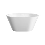 Fienza Austin Freestanding Acrylic Bath w/ Overflow (w/o Waste) 1200mm Gloss White FR71-1200-OF