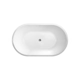 Fienza Austin Freestanding Acrylic Bath w/ Overflow (w/o Waste) 1200mm Gloss White FR71-1200-OF