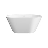 Fienza Austin Freestanding Acrylic Bath w/ Overflow (w/o Waste) 1300mm Gloss White FR71-1300-OF