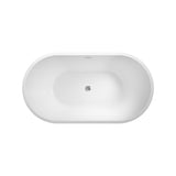 Fienza Austin Freestanding Acrylic Bath w/ Overflow (w/o Waste) 1300mm Gloss White FR71-1300-OF