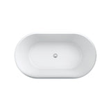 Fienza Austin Freestanding 1400mm Acrylic Bath Gloss White FR71-1400