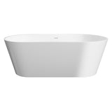 Fienza Austin Freestanding Acrylic Bath w/ Overflow (w/o Waste) 1700mm Gloss White FR71-1700-OF