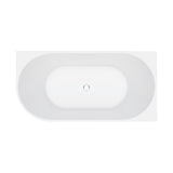 Fienza Eleanor Fluted Corner Bath Acrylic Bath (Left Hand) 1500mm w/ Overflow Gloss White FR713-1500L-OF