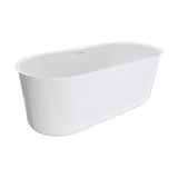 Fienza Windsor Acrylic Bath w/ Overflow 1500mm Gloss White FR72-1500-OF
