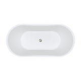 Fienza Windsor Acrylic Bath w/ Overflow 1500mm Gloss White FR72-1500-OF