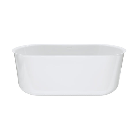 Fienza Windsor Acrylic Bath w/ Overflow 1500mm Gloss White FR72-1500-OF