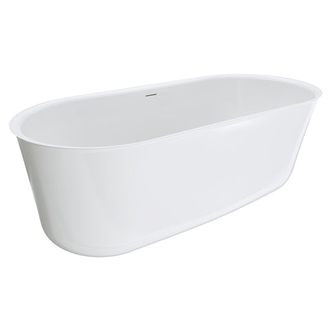 Fienza Windsor Acrylic Bath 1700mm (w/ Overflow) Gloss White FR72-1700-OF