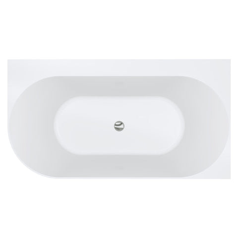 Fienza Chloe Acrylic Corner Bath (Left Hand) 1400mm (w/ Overflow) Gloss White FR75-1400L-OF