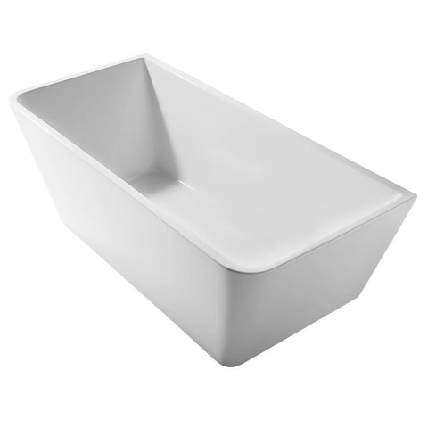 Argent Vista BTW Freestanding Bath 1700mm w/Overflow White FS730117