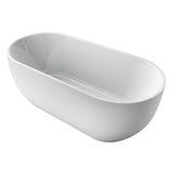 Argent Nova Oval Freestanding Bath 1700mm w/Overflow White FS736817