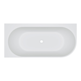 Fienza Matta Solid Surface Bath 1700mm Right Hand Corner Matte White ST67-R