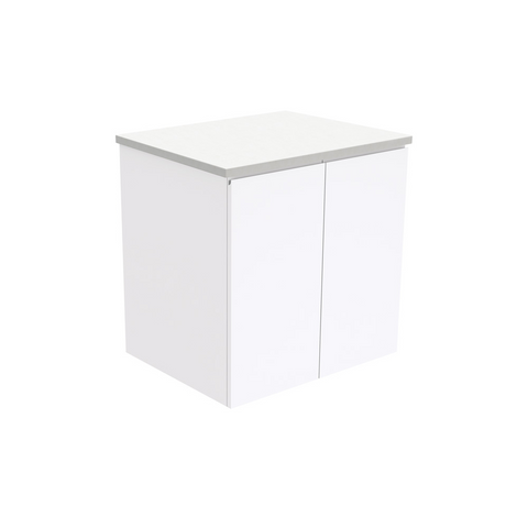 Fienza Fingerpull Wall Hung Cabinet Only 600mm Gloss White (Cabinet Only) 60F