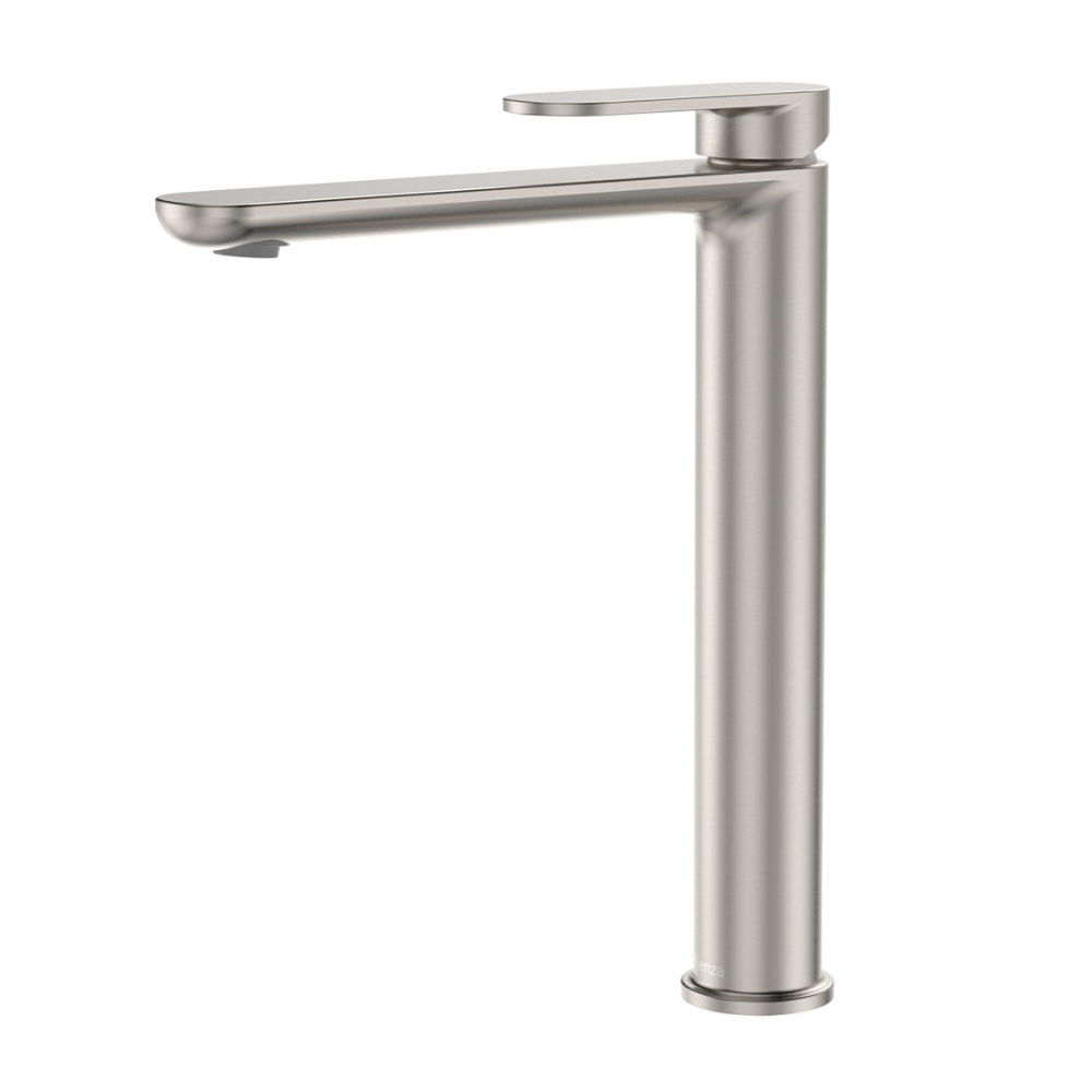 Fienza Empire Slim Tall Basin Mixer Cold Start Lead Free Brushed Nickel 234107BN-LF